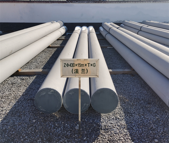 崇左430×15米×T×G法兰水泥杆